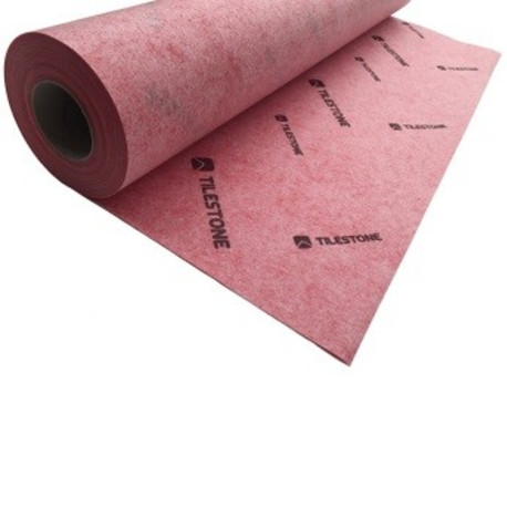 Accessoires | 100x100 cm | Tilestone System Dry Toile contre l'humidité, rouge, tilestone